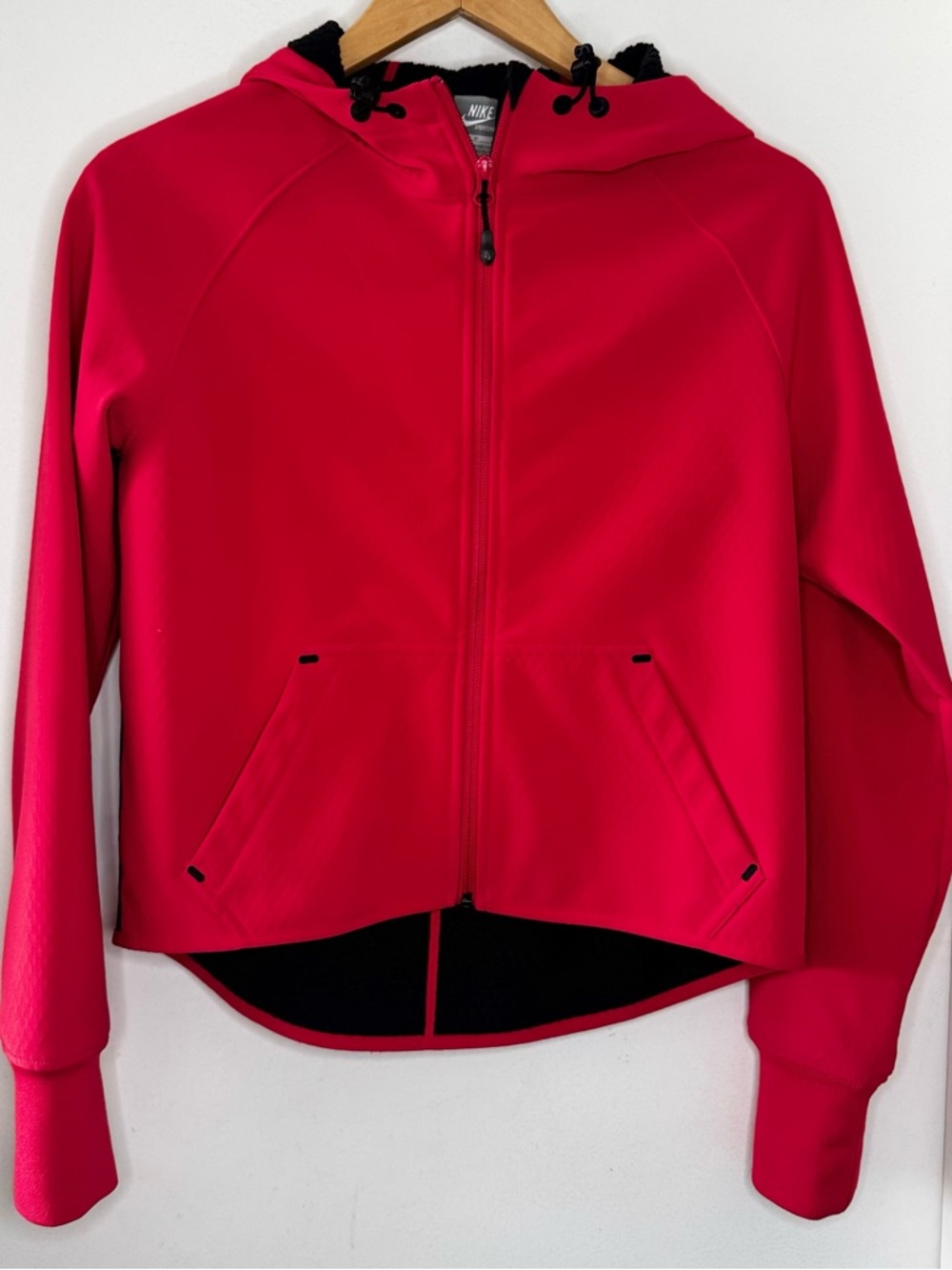 Nike Red Full-Zip Hooded Utility Jacket